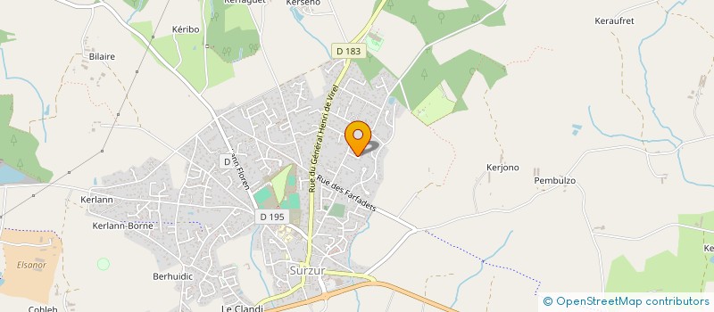 localisation de l'entreprise MADAME ANNE LEQUETTE  SURZUR