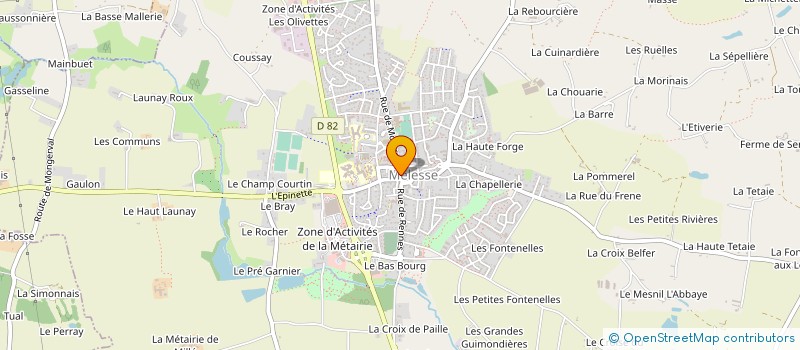 localisation de l'entreprise MADAME ANNE LERAY  MELESSE