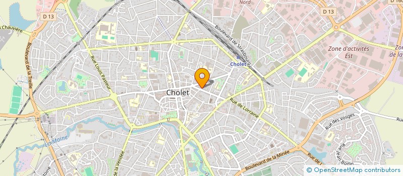 localisation de l'entreprise MADAME ANNE LEROUX à CHOLET