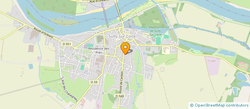 localisation de l'entreprise MADAME ANNE LEROY à SULLY-SUR-LOIRE