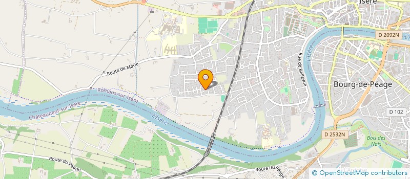 localisation de l'entreprise MADAME ANNE LESCURE  ROMANS-SUR-ISERE