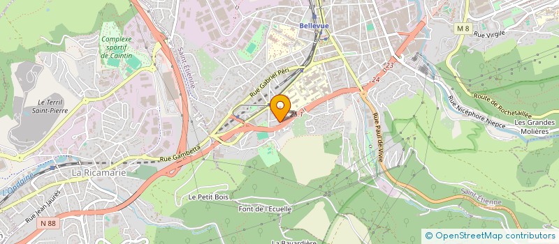 localisation de l'entreprise MADAME ANNE LESENNE  SAINT-ETIENNE