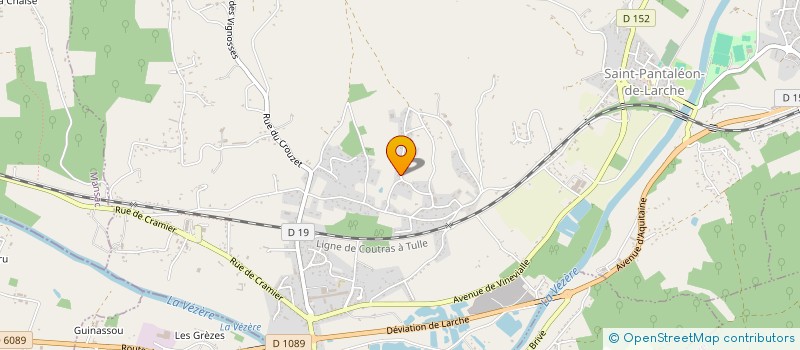 localisation de l'entreprise MADAME ANNE LESTRADE  SAINT-PANTALEON-DE-LARCHE