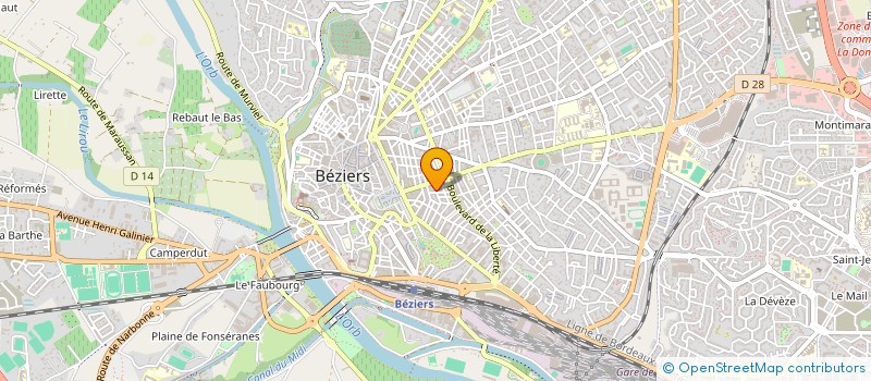 localisation de l'entreprise MADAME ANNE LEVEAUX  BEZIERS