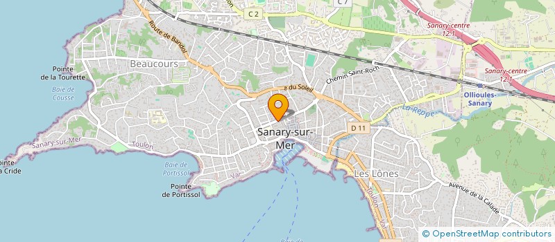 localisation de l'entreprise MADAME ANNE LEYMARIE à SANARY-SUR-MER