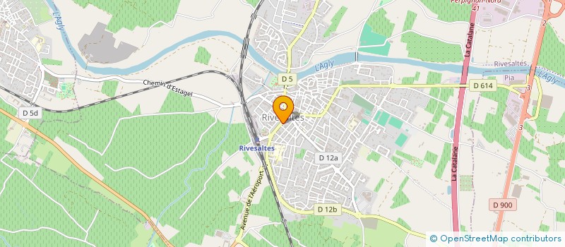 localisation de l'entreprise MADAME ANNE LHERITIER  RIVESALTES