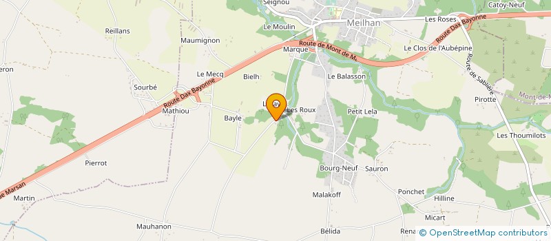 localisation de l'entreprise MADAME ANNE LHOMME  MEILHAN