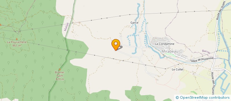 localisation de l'entreprise MADAME ANNE LIAUTAUD  MIRABEAU