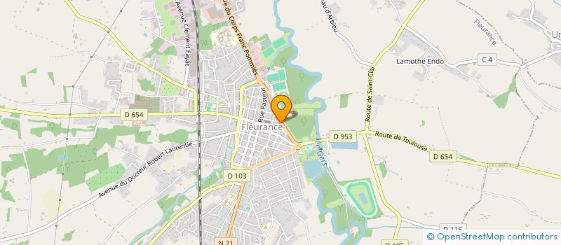 localisation de l'entreprise MADAME ANNE LIE HAMMAD  FLEURANCE