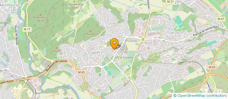 localisation de l'entreprise MADAME ANNE LIEUTAUD  CLAPIERS