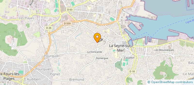 localisation de l'entreprise MADAME ANNE LIGORET à LA SEYNE-SUR-MER