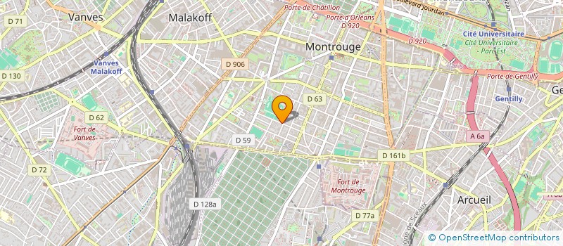 localisation de l'entreprise MADAME ANNE LIMONET  MONTROUGE