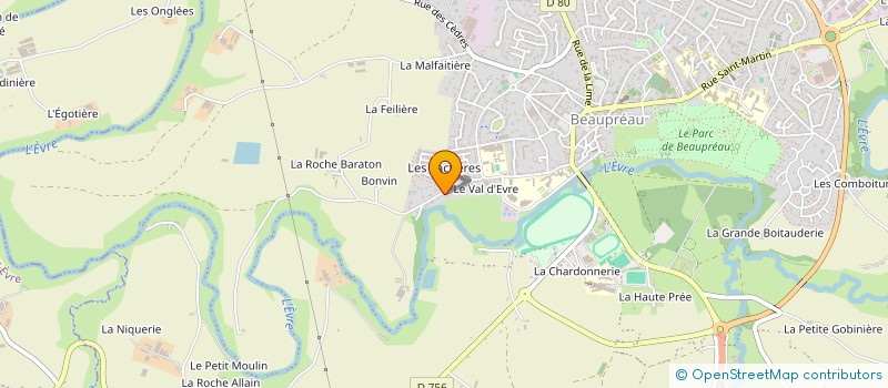 localisation de l'entreprise MADAME ANNE LIMOUSIN  BEAUPREAU-EN-MAUGES