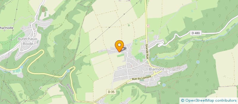 localisation de l'entreprise MADAME ANNE LINSIG  BLAMONT