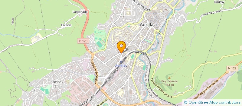 localisation de l'entreprise MADAME ANNE LIPOWICZ à AURILLAC