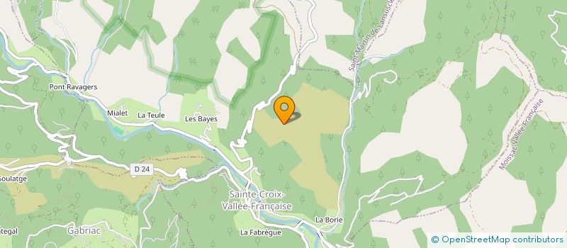 localisation de l'entreprise MADAME ANNE-LISE ANDRE  SAINTE-CROIX-VALLEE-FRANCAISE