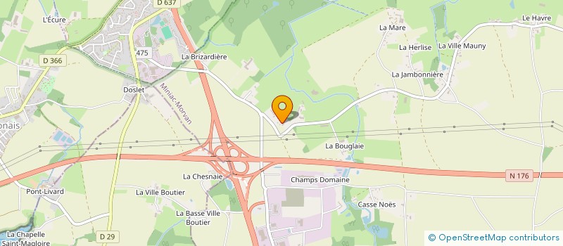 localisation de l'entreprise MADAME ANNE LISE AUDIN  MINIAC-MORVAN