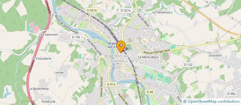 localisation de l'entreprise MADAME ANNE-LISE BADEFORT à ARGENTON-SUR-CREUSE