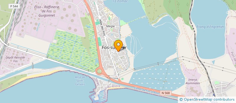 localisation de l'entreprise MADAME ANNE LISE BERARDI  FOS-SUR-MER