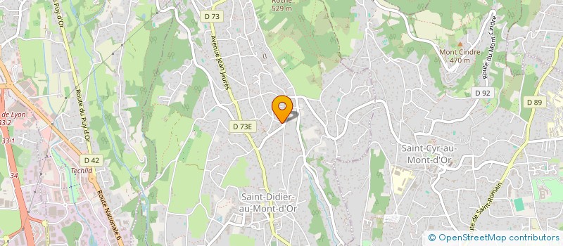 localisation de l'entreprise MADAME ANNE LISE BILLION  SAINT-DIDIER-AU-MONT-D'OR