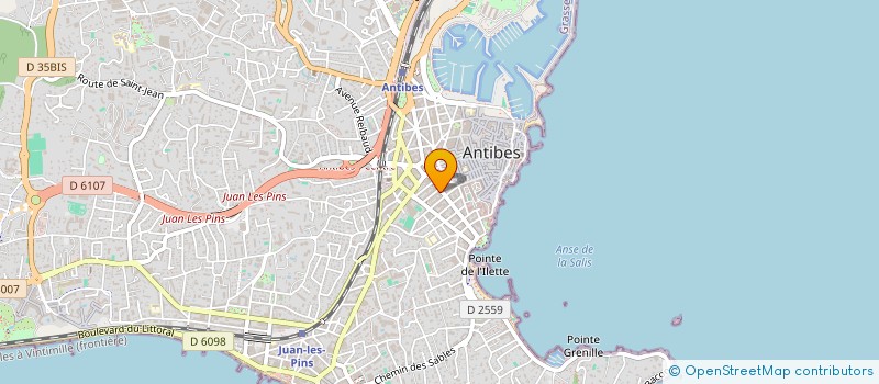 localisation de l'entreprise MADAME ANNE LISE BOTTERO à ANTIBES