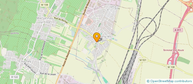 localisation de l'entreprise MADAME ANNE-LISE BROCHOT  PERRIGNY-LES-DIJON