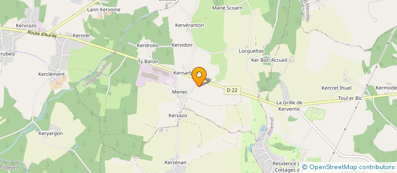 localisation de l'entreprise MADAME ANNE-LISE CAPELLE  LOCOAL-MENDON