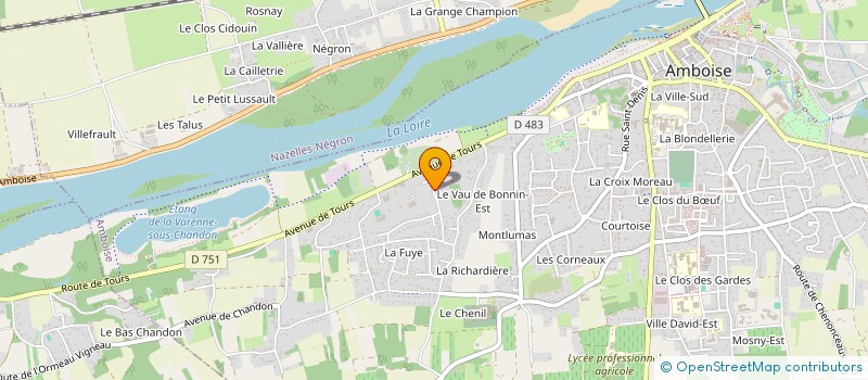 localisation de l'entreprise MADAME ANNE-LISE CHARNELLE  AMBOISE