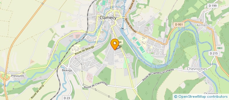 localisation de l'entreprise MADAME ANNE LISE COLLIN à CLAMECY