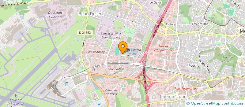 localisation de l'entreprise MADAME ANNE-LISE COUILLAULT  MERIGNAC