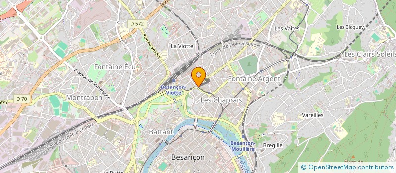 localisation de l'entreprise MADAME ANNE-LISE COULET  BESANCON