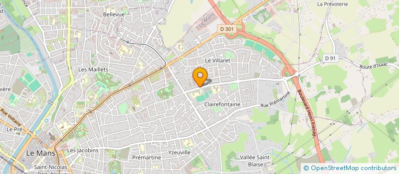 localisation de l'entreprise MADAME ANNE-LISE DELAUNAY  LE MANS