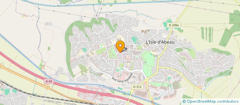 localisation de l'entreprise MADAME ANNE-LISE DOLCI  L'ISLE-D'ABEAU