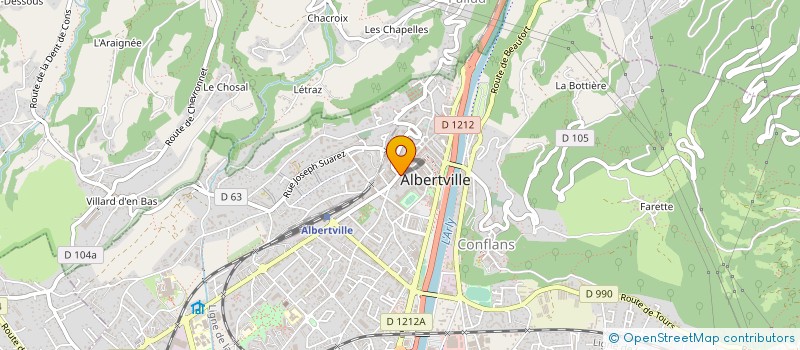 localisation de l'entreprise MADAME ANNE-LISE FALDA-BUSCAIOT  ALBERTVILLE