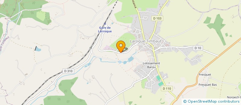 localisation de l'entreprise MADAME ANNE-LISE FORT  LAROQUE-TIMBAUT