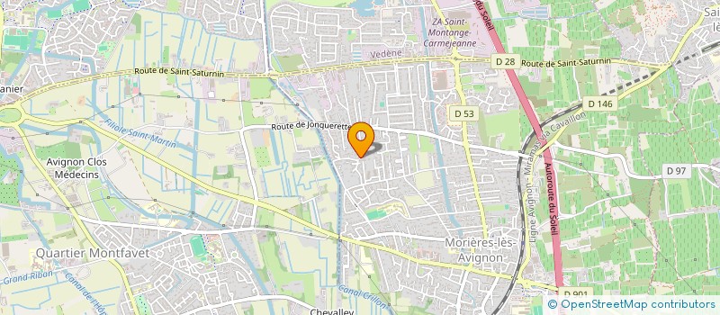 localisation de l'entreprise MADAME ANNE-LISE GARCIA  MORIERES-LES-AVIGNON