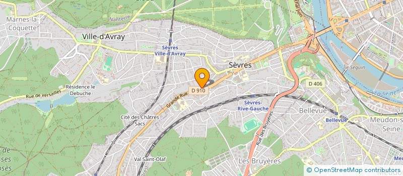 localisation de l'entreprise MADAME ANNE LISE GASTECELLE à SEVRES