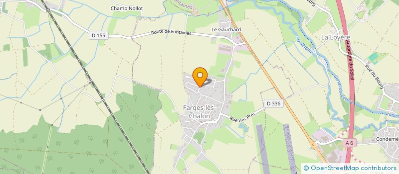 localisation de l'entreprise MADAME ANNE-LISE GAY  FARGES-LES-CHALON