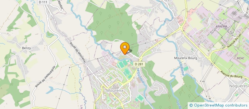 localisation de l'entreprise MADAME ANNE LISE GENNEVOIS  MOURENX