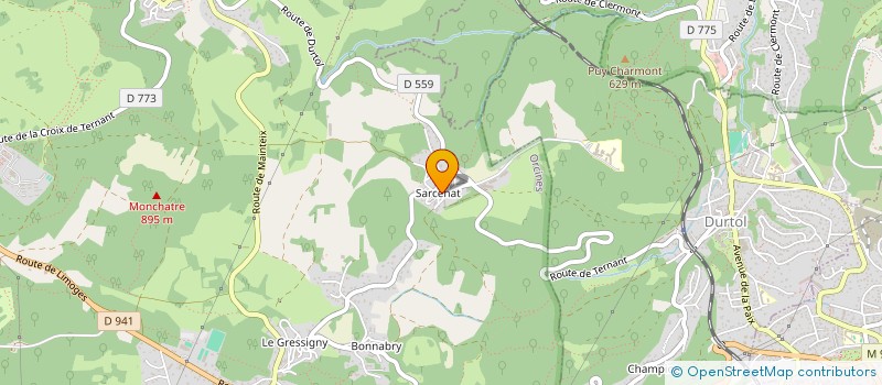 localisation de l'entreprise MADAME ANNE-LISE GIRAUD  ORCINES