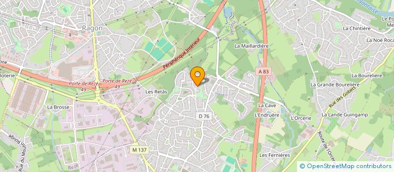 localisation de l'entreprise MADAME ANNE-LISE GUERIN  LES SORINIERES