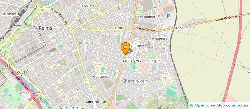 localisation de l'entreprise MADAME ANNE LISE GUILLOUART  REIMS