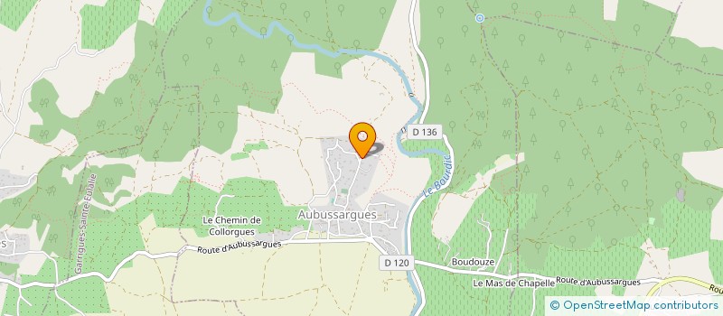 localisation de l'entreprise MADAME ANNE-LISE HENRY  AUBUSSARGUES