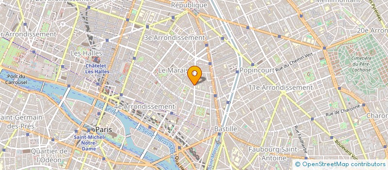 localisation de l'entreprise MADAME ANNE LISE LARGE  PARIS