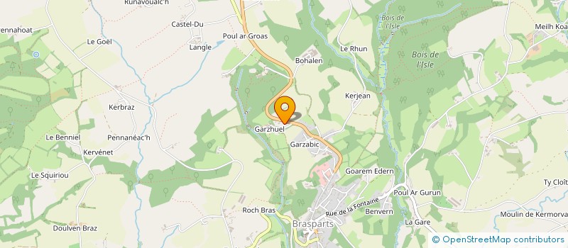 localisation de l'entreprise MADAME ANNE LISE LE BORGNE  BRASPARTS