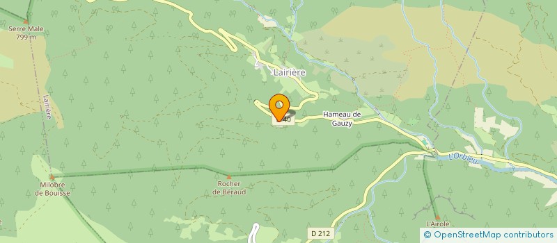 localisation de l'entreprise MADAME ANNE-LISE LEBREC  LAIRIERE