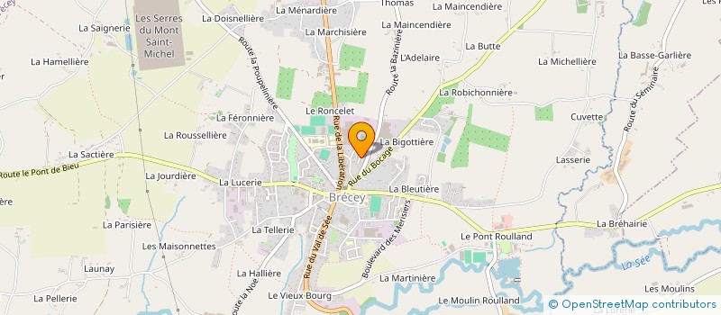 localisation de l'entreprise MADAME ANNE-LISE LECARDONNEL  BRECEY