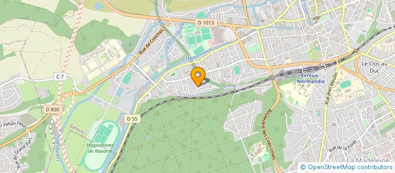 localisation de l'entreprise MADAME ANNE-LISE LECAUDE  EVREUX