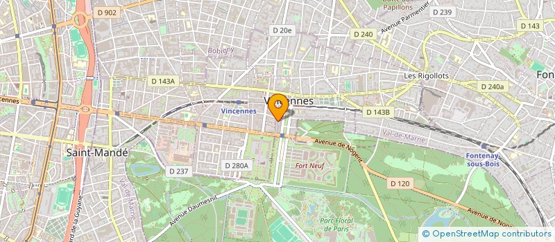 localisation de l'entreprise MADAME ANNE-LISE LEW à VINCENNES