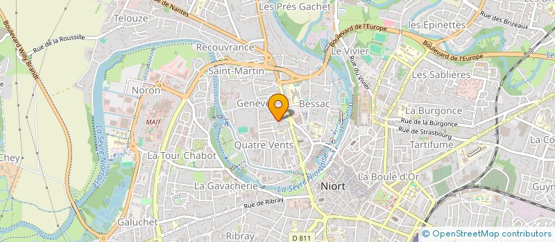 localisation de l'entreprise MADAME ANNE-LISE MAILLARD  NIORT